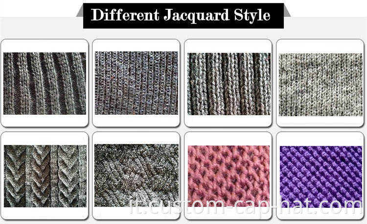 Factory di cappelli personalizzati 100% Cappelli all'ingrosso di berretto in lana merino